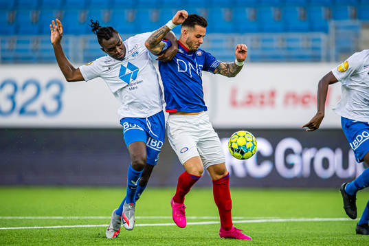 John Shuguto Kitolano of Molde and Aron Leonard Dønnum of