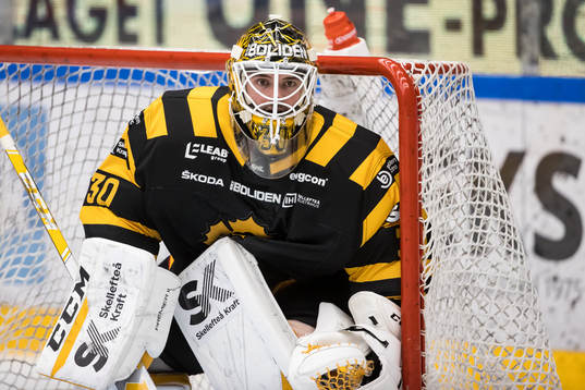 Skellefteås målvakt Gustaf Lindvall