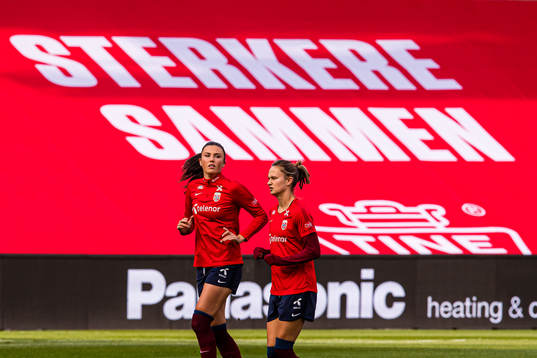 Ingrid Syrstad Engen and Caroline Graham Hansen of the