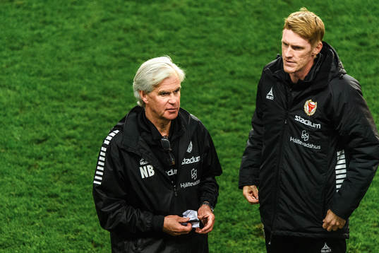 Kalmars tränare Nanne Bergstrand och Rasmus Elm