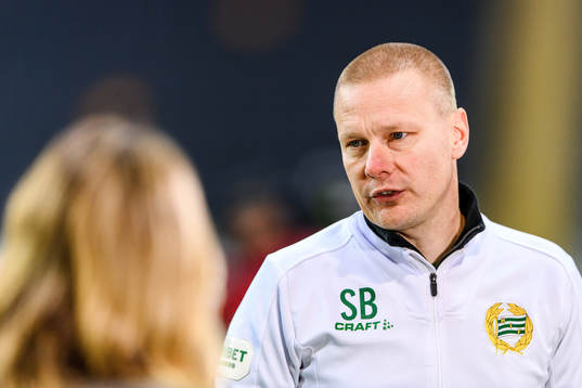 Hammarbys tränare Stefan Billborn i Dplays studio