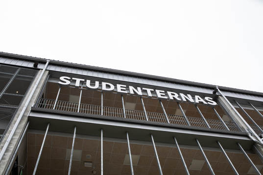Skylt med Studenternas