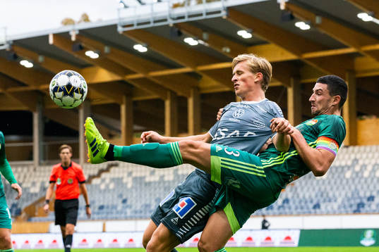 Brages Douglas Karlberg och Dalkurds Irfan Jasarevic