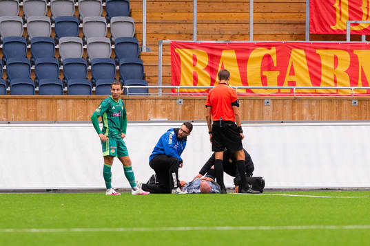 Brages Lukas Hiltunen med skada