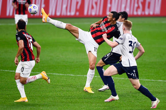 Zlatan Ibrahimovic of AC Milan
