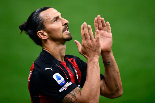 Zlatan Ibrahimovic of AC Milan