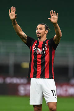 Zlatan Ibrahimovic of AC Milan