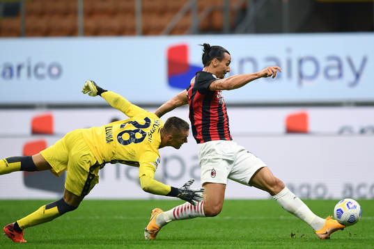 Zlatan Ibrahimovic of AC Milan
