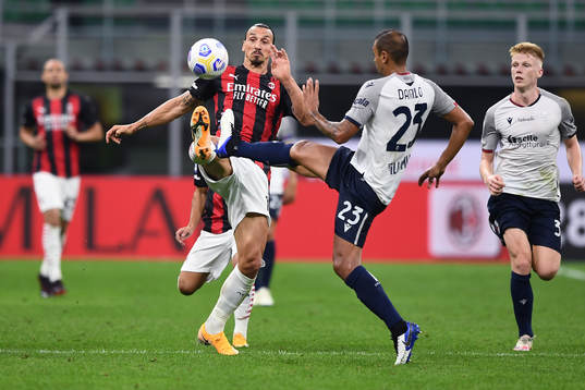 Zlatan Ibrahimovic of AC Milan