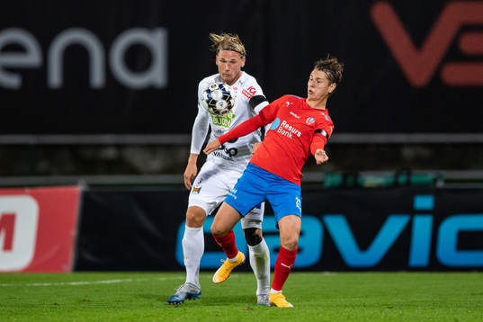 Varbergs Hampus Zachrisson och Helsingborgs Alex Timossi