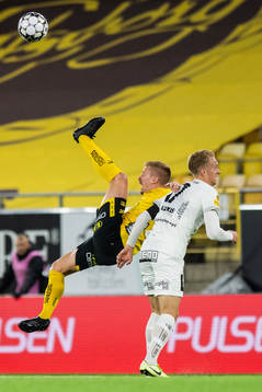 Elfsborgs Per Frick och Häckens Gustav Berggren