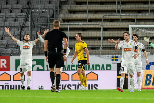 Häckens Joona Toivio, Erik Friberg och Rasmus Lindgren