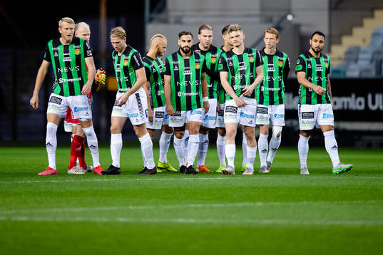 GAIS innan fotbollsmatchen i Superettan  mellan GAIS och