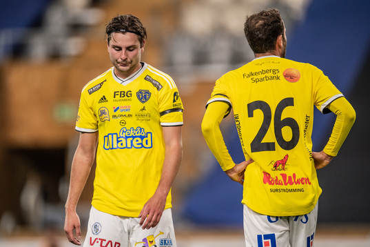 Falkenbergs Axel Norén och Grégoire Amiot deppar
