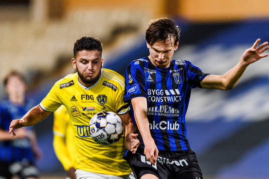 Falkenbergs Edi Sylisufaj och Sirius Hjalmar Ekdal