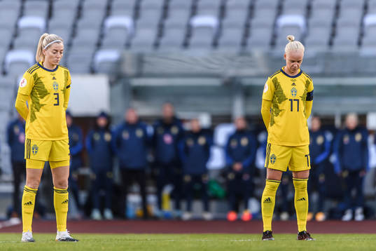 Linda Sembrant and Caroline Seger of Sweden