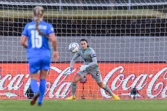 Goalkeeper Zecira Musovic of Sweden