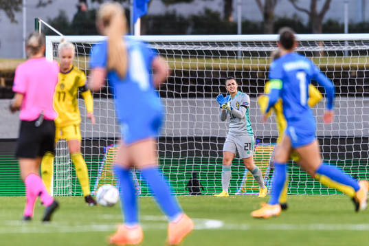 Goalkeeper Zecira Musovic of Sweden