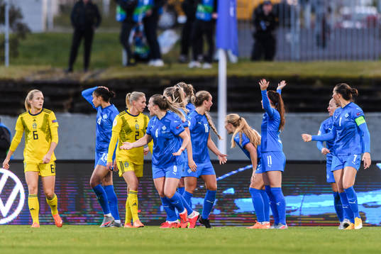 Players of Iceland reacts