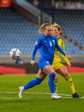 Ingibjörg Sigurdardottir of Iceland and Anna Anvegård of