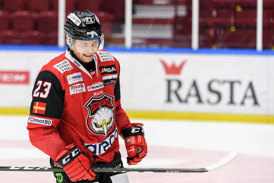 Malmö Redhawks Christoffer Forsberg deppar