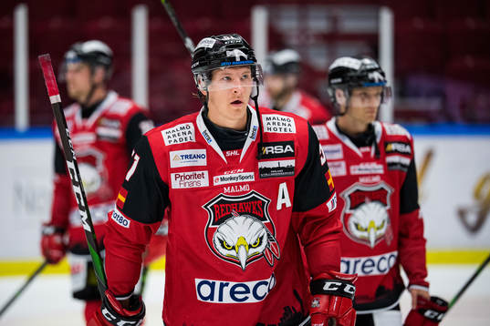 Malmö Redhawks Emil Sylvegård deppar