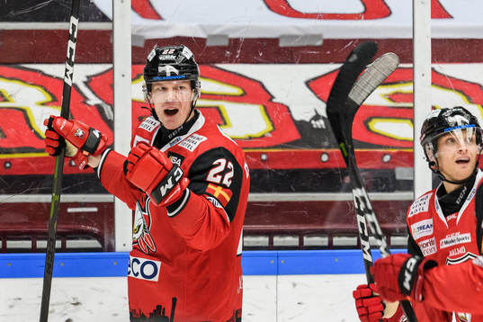 Malmö Redhawks Lars Bryggman jublar
