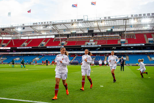 Maren Mjelde, Ingrid Moe Wold and Ingrid Syrstad Engen of