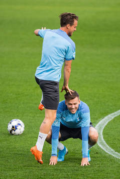 Eric Larsson and Arnór Traustason