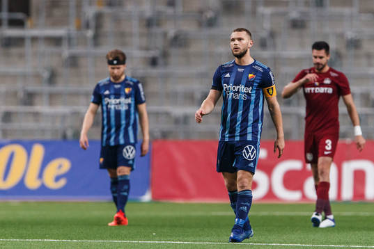 Jesper Karlström of Djurgården looks dejected