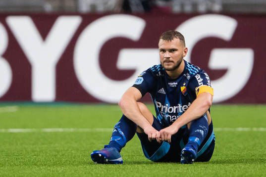 Jesper Karlström of Djurgården looks dejected