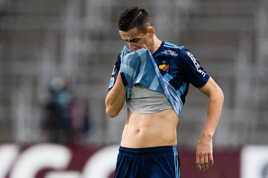 Haris Radetinac of Djurgården looks dejected