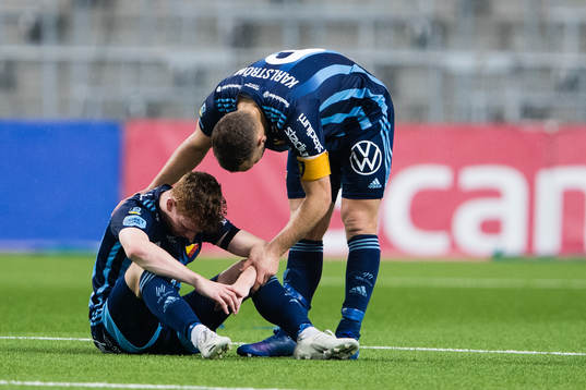 Aslak Witry and Jesper Karlström of Djurgården looks