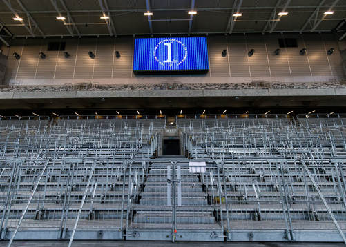 Empty stands