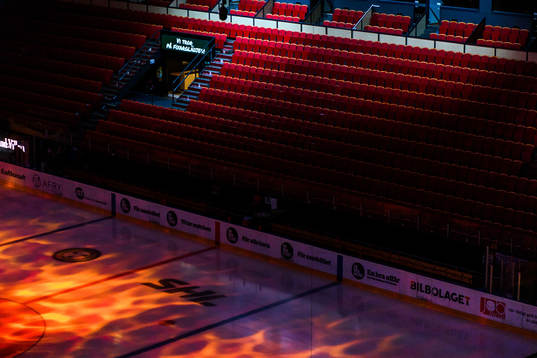 Interiör av ERP Monitor Arena