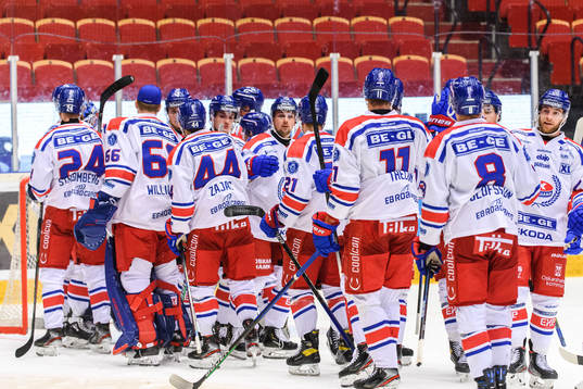 Oskarshamns spelare jublar