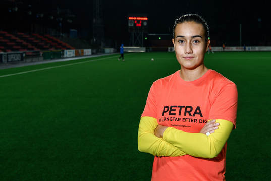 Brommapojkarnas målvakt Karolina Bucaro Stenman
