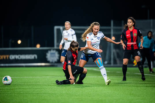 Brommapojkarnas Alexsandra Lobanova och Älvsjös Marie