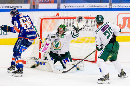 Färjestads målvakt Henrik Haukeland
