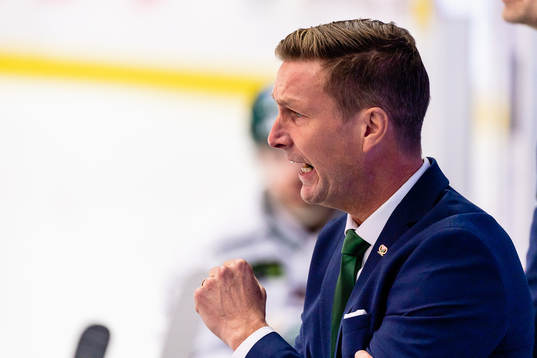 Färjestads huvudtränare Johan Pennerborn