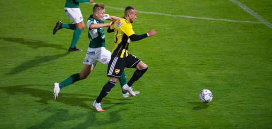 IFK Hässleholms Mohammed Hamdan i matchen mellan