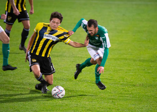 IFK Hässleholms Isak Orajärvi i matchen mellan