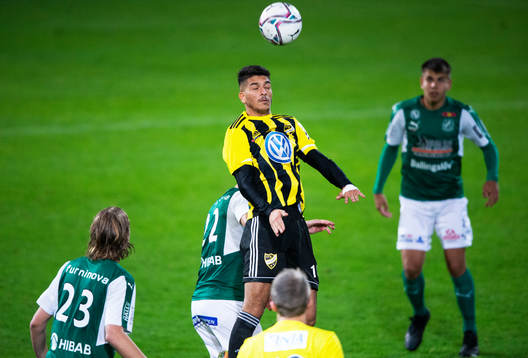 IFK Hässleholms Mustafa Owaid i matchen mellan
