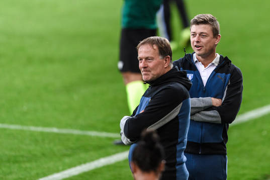 Remy Reijnierse, assistant coach and Jon Dahl Tomasson,