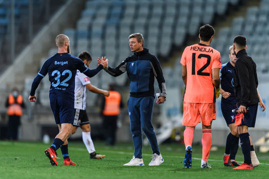 Jo Inge Berget and Jon Dahl Tomasson, head coach  of Malmö
