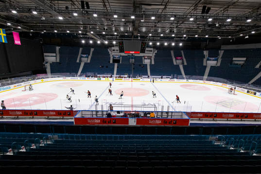 Vy över Hovets Isstadion