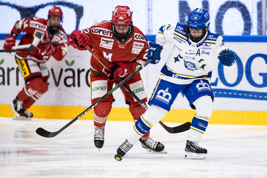 Leksands Kajsa Armborg och Modos Jaycee Magwood