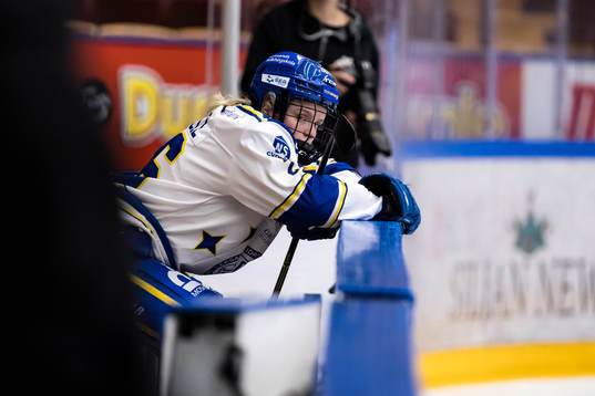 Leksands Tuva Kandell  deppar i båset