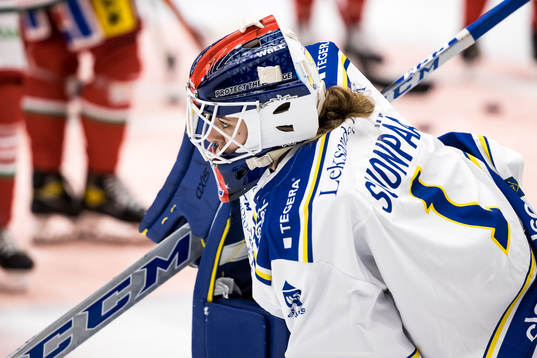 Leksands målvakt Eveliina Suonpää