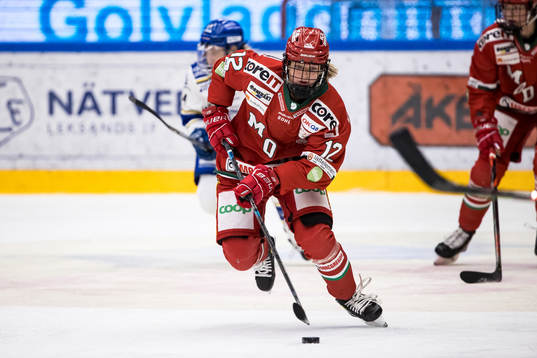 Modos Mina Waxinunder ishockeymatchen i SDHL mellan Leksand